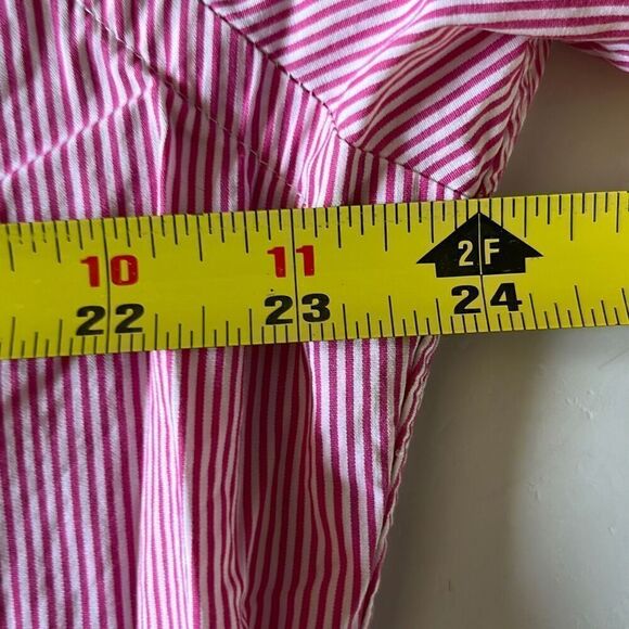 Polo Ralph Lauren Pinstripe Red/White Button Down Shirt Mens L - Picture 6 of 7